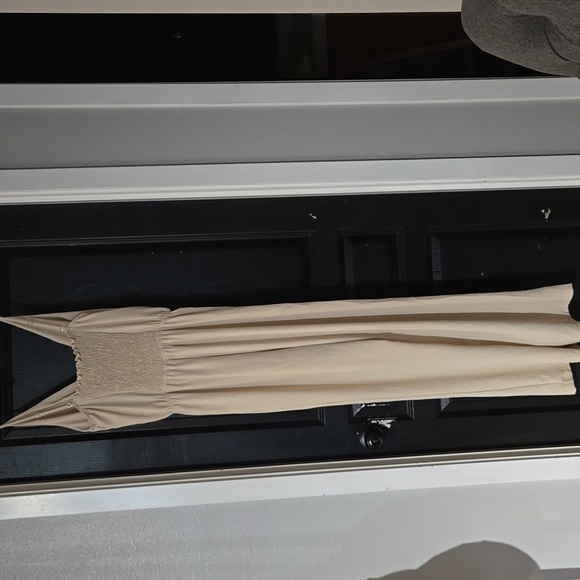 NWOT C Brand Tan Jumpsuit Size 1X - Picture 2 of 8